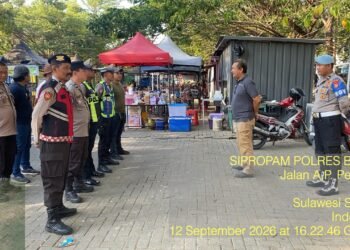 Propam Polres Barru Pastikan Personel Siap Amankan Barru Water Gel Blaster Competition Vol. II