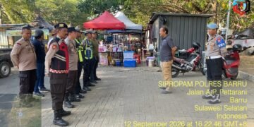 Propam Polres Barru Pastikan Personel Siap Amankan Barru Water Gel Blaster Competition Vol. II