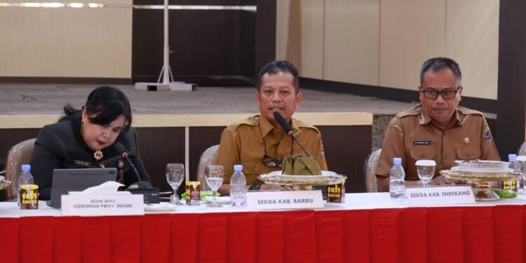 Sekda Barru Paparkan Strategi Pengendalian Inflasi di HLM TPID Sulsel