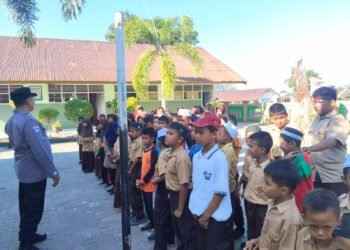 Cegah Bullying Sejak Dini, Bhabinkamtibmas Edukasi Siswa SDN 142 Desa Kupa