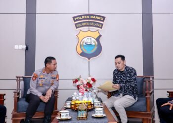KPU Barru Audiensi dengan Kapolres, Sinergitas Pengamanan Tahapan Demokrasi Diperkuat