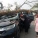 Wujud Pelayanan Polri, Bhabinkamtibmas Lawallu Bergerak Cepat Tangani Musibah Pohon Tumbang di Barru