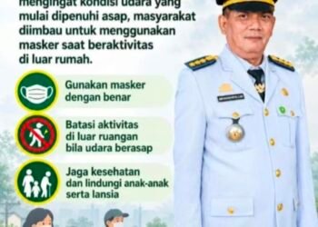 Camat Barru Imbau Warga Gunakan Masker di Tengah Kondisi Udara Berasap