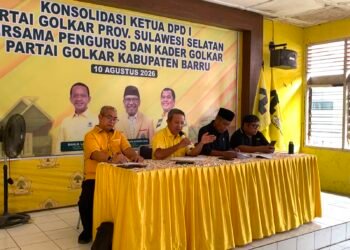 Jelang HUT ke-62 Partai Golkar, DPD II Barru Gelar Rapat Persiapan dan Tetapkan Ketua Panitia