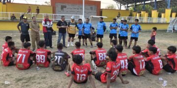Wakil Ketua III dan Sekum KONI Barru Pantau TC Sepak Bola Putra Barru, Ketua ASKAB PSSI Saksikan Langsung