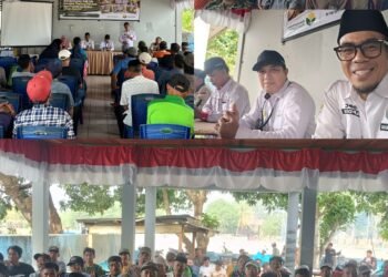 150 Petani Desa Lompo Tengah Ikuti Bimtek Sekolah Lapang PM-AAS dan Praktik Perakitan Drum Seeder