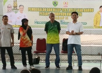 KONI Barru Gelar Pembekalan Mental Atlet dan Bleep Test Tahap II Jelang Porprov XVIII Sulsel 2026
