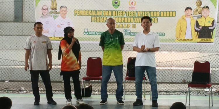 KONI Barru Gelar Pembekalan Mental Atlet dan Bleep Test Tahap II Jelang Porprov XVIII Sulsel 2026